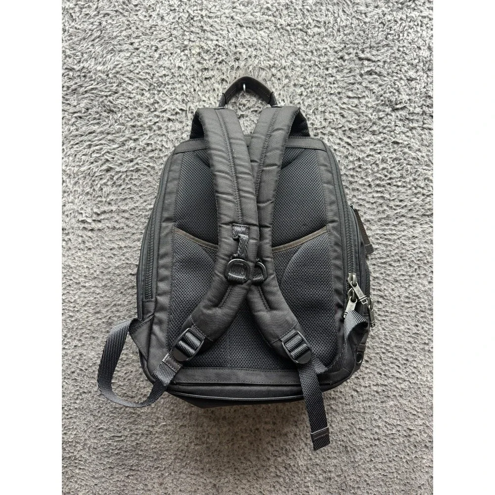 Tumi Knox Alpha Bravo Embroidered Nylon‎ Travel Laptop Backpack Black Unisex